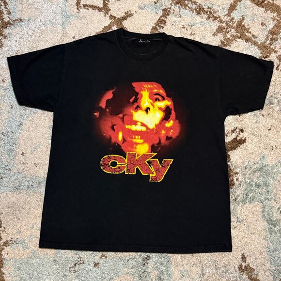 Vintage 2003 CKY Camp Kill Yourself Shirt Size Large Skate Punk Metal Band Tee - Picture 2 of 6